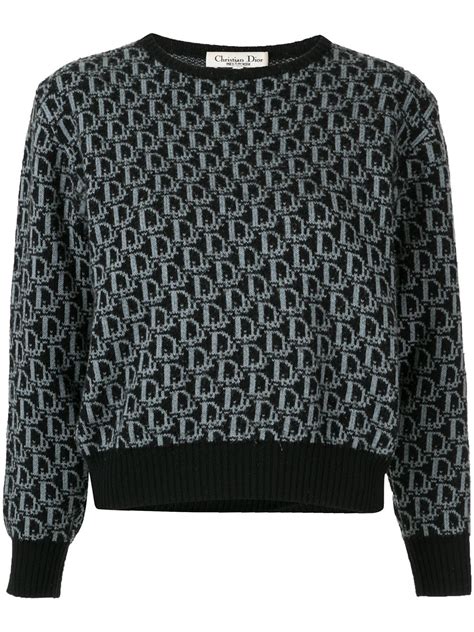 dior pullover schwarz weiß|christian Dior jumper.